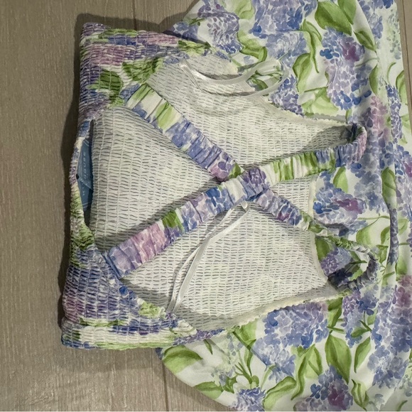 Hill House The Lilou Nap Dress Blue Hydrangea Crepe - Picture 3 of 4